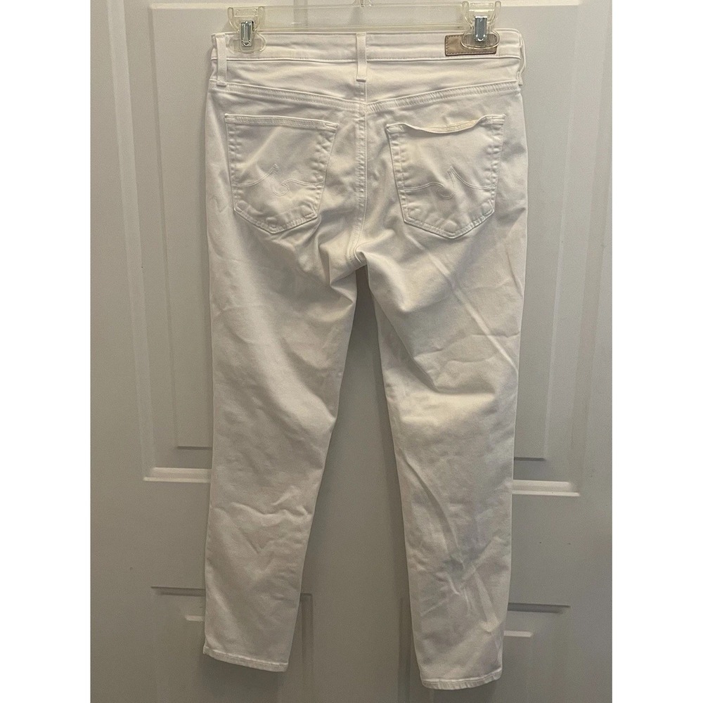 Adriano Goldschmied 25 Prima Crop Cigarette White Jeans Women's Stretch - Picture 2 of 8